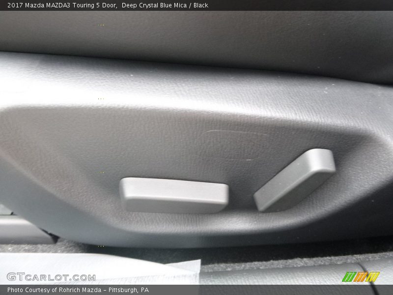 Deep Crystal Blue Mica / Black 2017 Mazda MAZDA3 Touring 5 Door