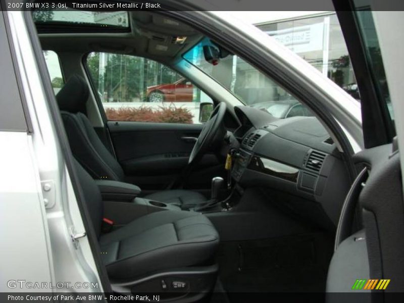 Titanium Silver Metallic / Black 2007 BMW X3 3.0si