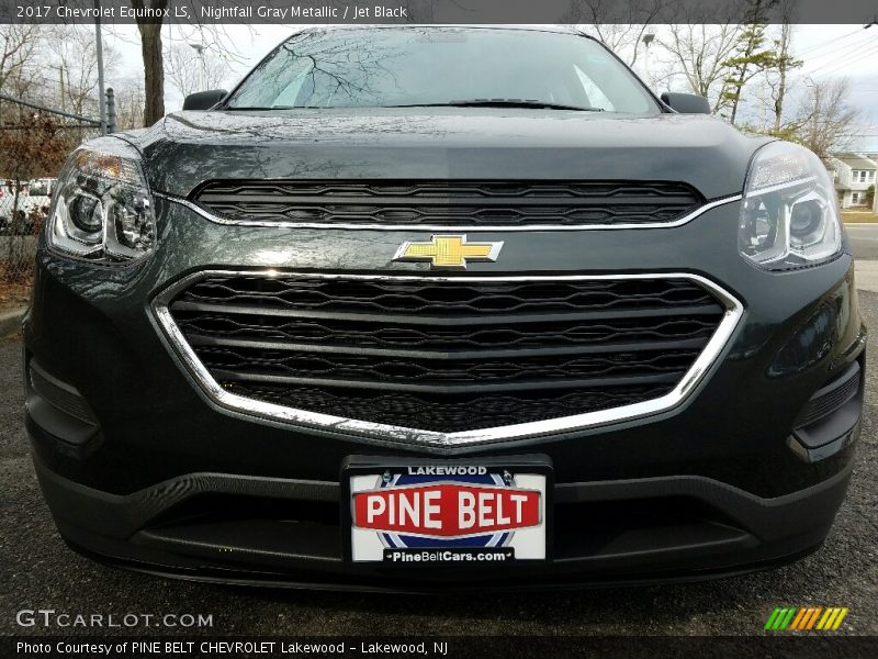 Nightfall Gray Metallic / Jet Black 2017 Chevrolet Equinox LS