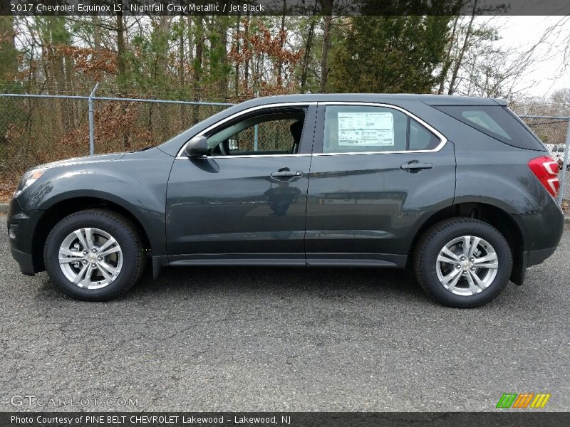 Nightfall Gray Metallic / Jet Black 2017 Chevrolet Equinox LS