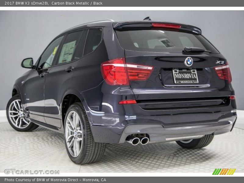 Carbon Black Metallic / Black 2017 BMW X3 sDrive28i