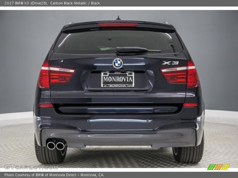 Carbon Black Metallic / Black 2017 BMW X3 sDrive28i