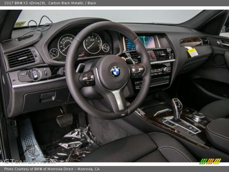 Carbon Black Metallic / Black 2017 BMW X3 sDrive28i