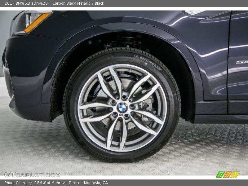 Carbon Black Metallic / Black 2017 BMW X3 sDrive28i