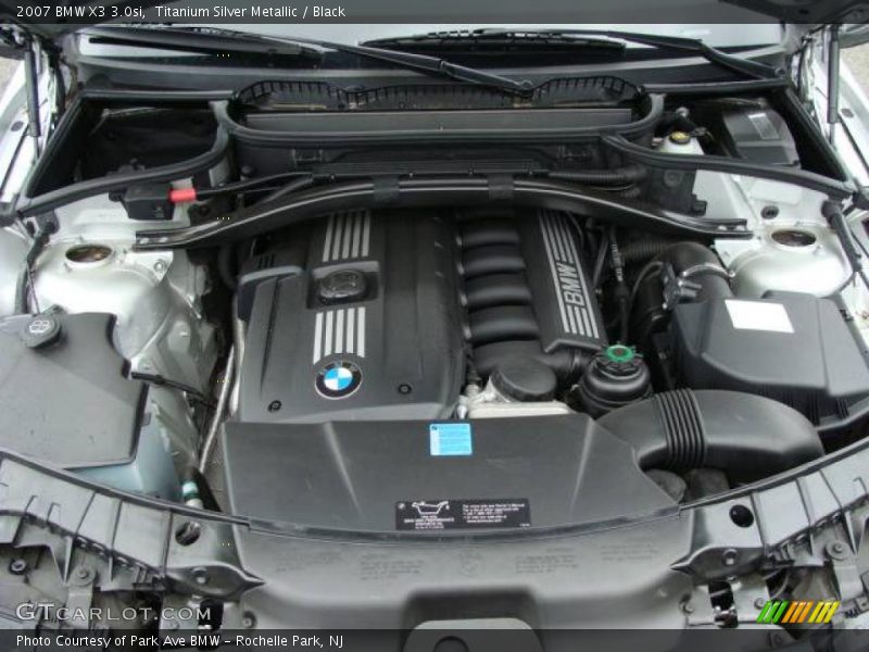 Titanium Silver Metallic / Black 2007 BMW X3 3.0si
