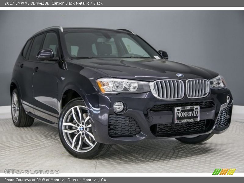 Carbon Black Metallic / Black 2017 BMW X3 sDrive28i
