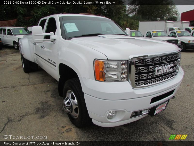 Summit White / Ebony 2012 GMC Sierra 3500HD Denali Crew Cab 4x4 Dually