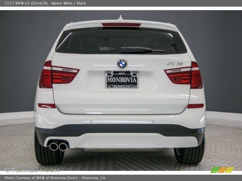 Alpine White / Black 2017 BMW X3 sDrive28i