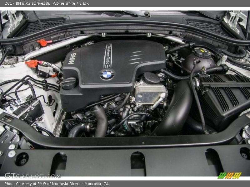 Alpine White / Black 2017 BMW X3 sDrive28i