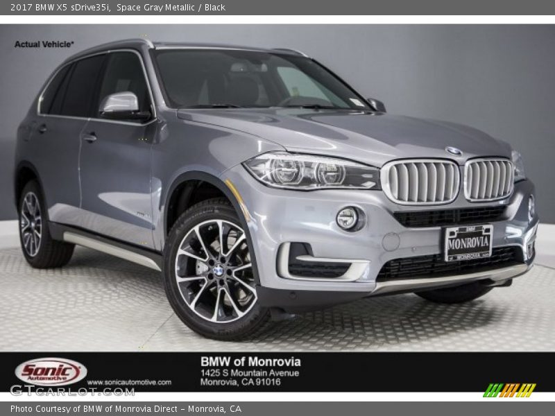Space Gray Metallic / Black 2017 BMW X5 sDrive35i