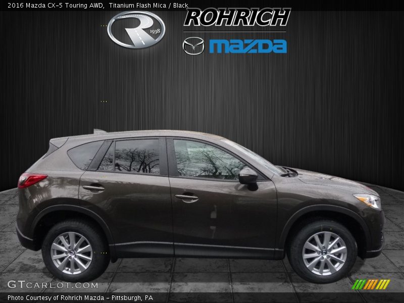 Titanium Flash Mica / Black 2016 Mazda CX-5 Touring AWD