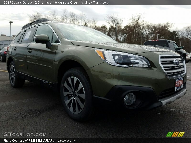 Wilderness Green Metallic / Warm Ivory 2017 Subaru Outback 2.5i Limited