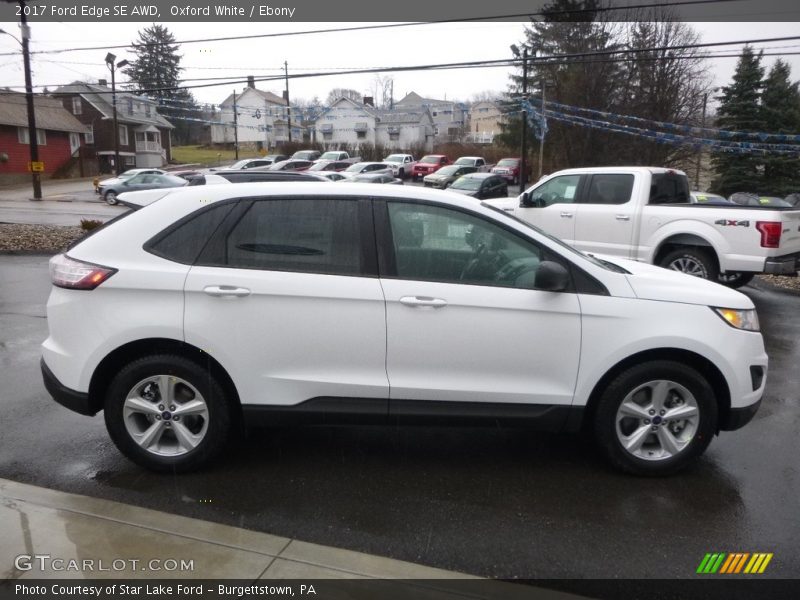 Oxford White / Ebony 2017 Ford Edge SE AWD