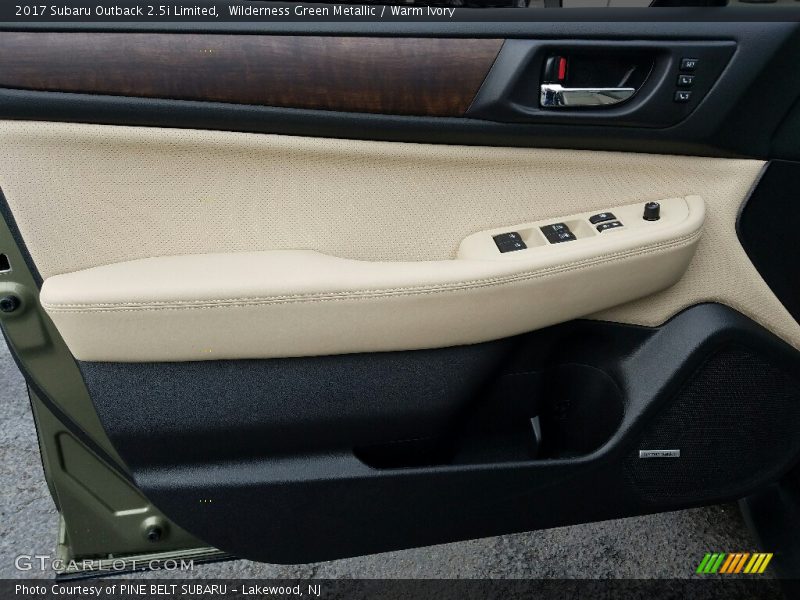 Wilderness Green Metallic / Warm Ivory 2017 Subaru Outback 2.5i Limited