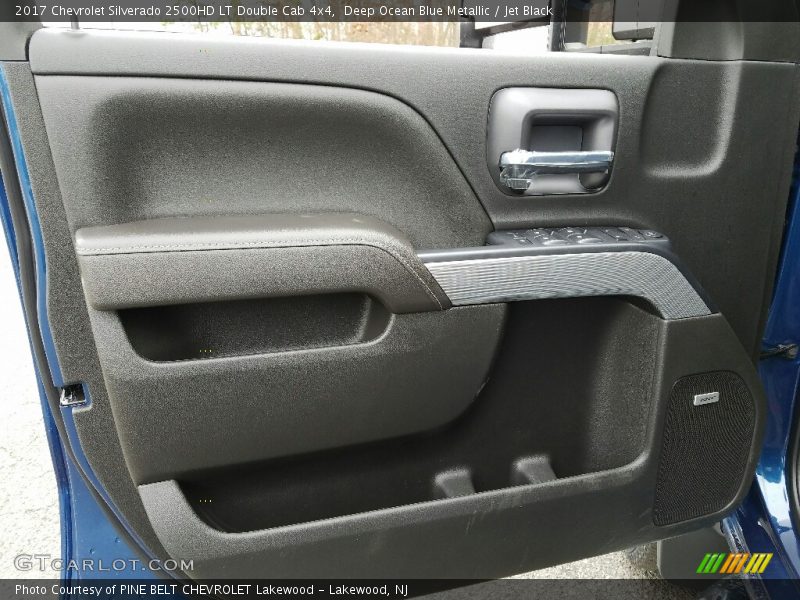 Deep Ocean Blue Metallic / Jet Black 2017 Chevrolet Silverado 2500HD LT Double Cab 4x4