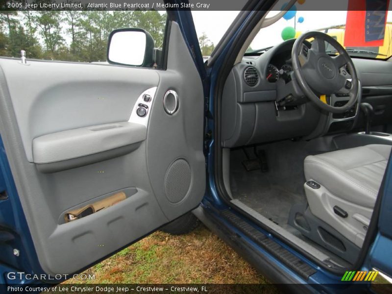 Atlantic Blue Pearlcoat / Medium Slate Gray 2005 Jeep Liberty Limited