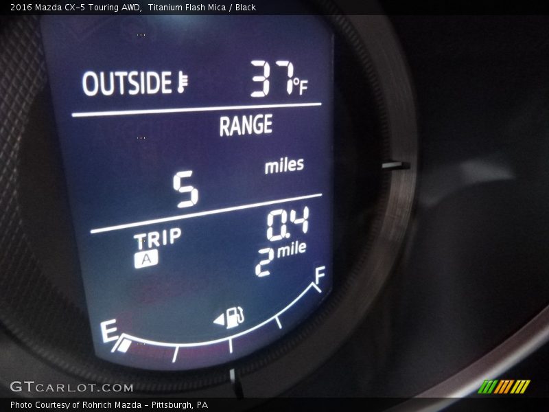 Titanium Flash Mica / Black 2016 Mazda CX-5 Touring AWD