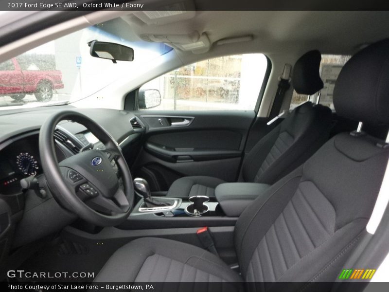 Oxford White / Ebony 2017 Ford Edge SE AWD