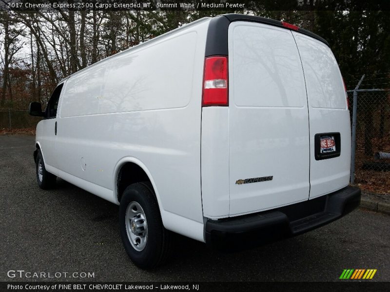 Summit White / Medium Pewter 2017 Chevrolet Express 2500 Cargo Extended WT