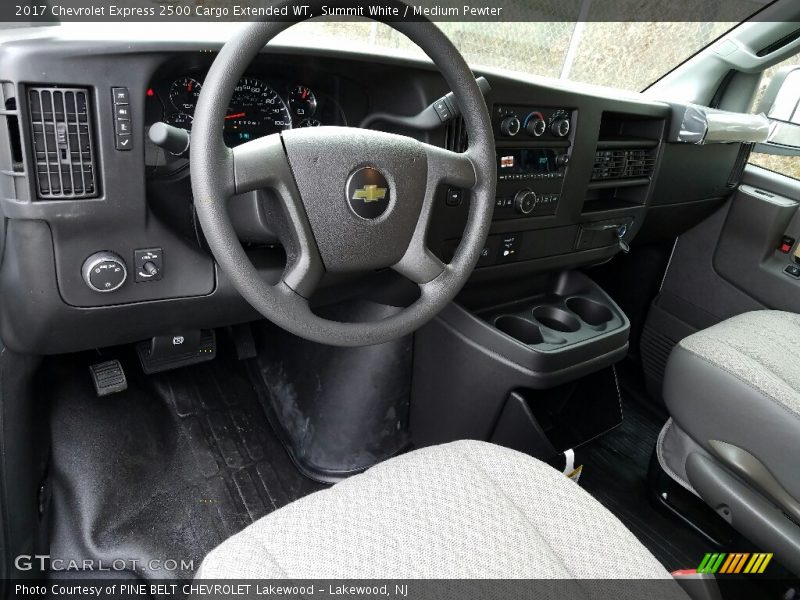 Summit White / Medium Pewter 2017 Chevrolet Express 2500 Cargo Extended WT