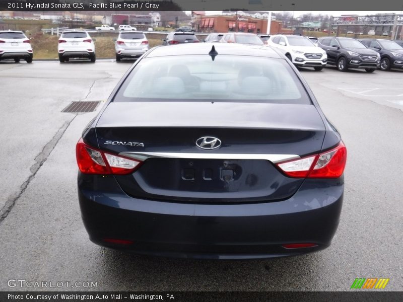 Pacific Blue Pearl / Gray 2011 Hyundai Sonata GLS
