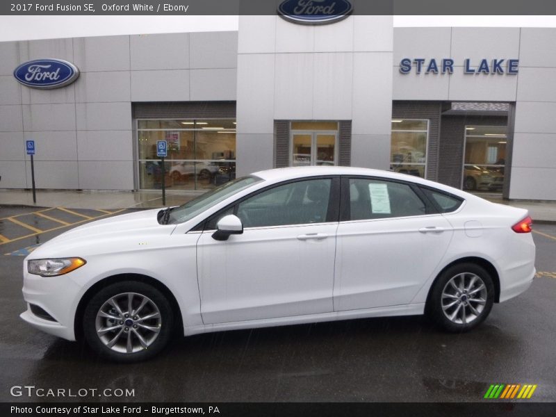 Oxford White / Ebony 2017 Ford Fusion SE