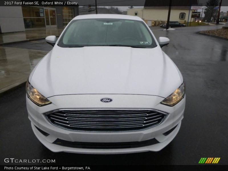 Oxford White / Ebony 2017 Ford Fusion SE