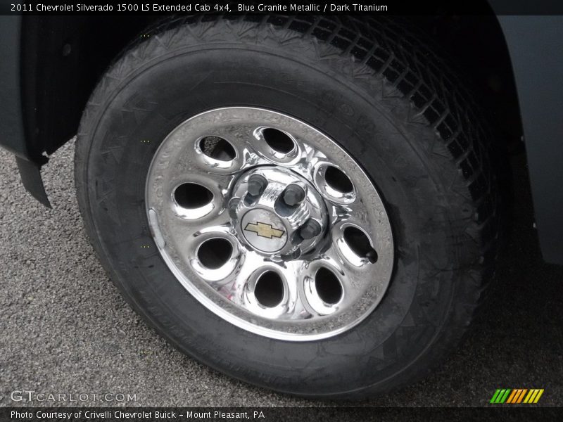 Blue Granite Metallic / Dark Titanium 2011 Chevrolet Silverado 1500 LS Extended Cab 4x4