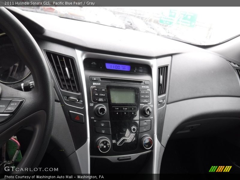 Pacific Blue Pearl / Gray 2011 Hyundai Sonata GLS
