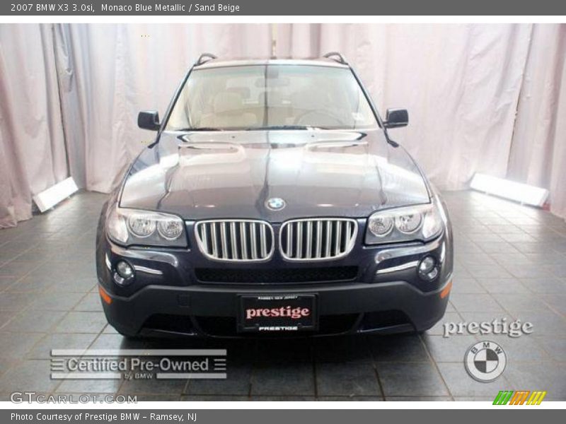 Monaco Blue Metallic / Sand Beige 2007 BMW X3 3.0si