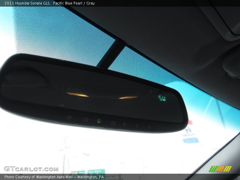 Pacific Blue Pearl / Gray 2011 Hyundai Sonata GLS