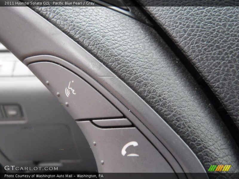 Pacific Blue Pearl / Gray 2011 Hyundai Sonata GLS