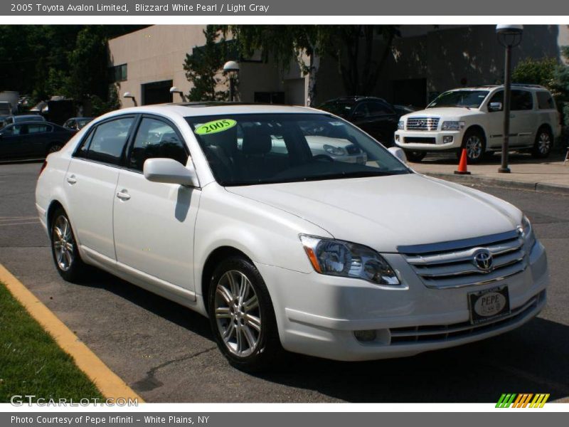 Blizzard White Pearl / Light Gray 2005 Toyota Avalon Limited