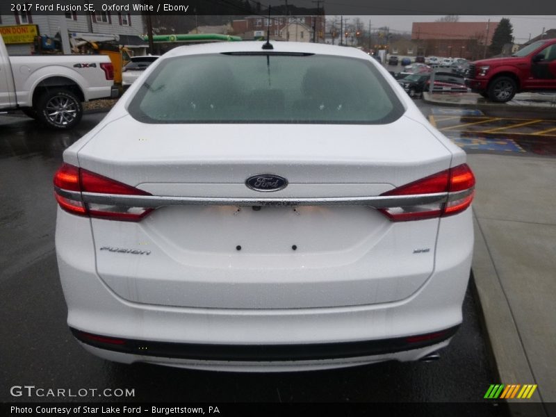 Oxford White / Ebony 2017 Ford Fusion SE