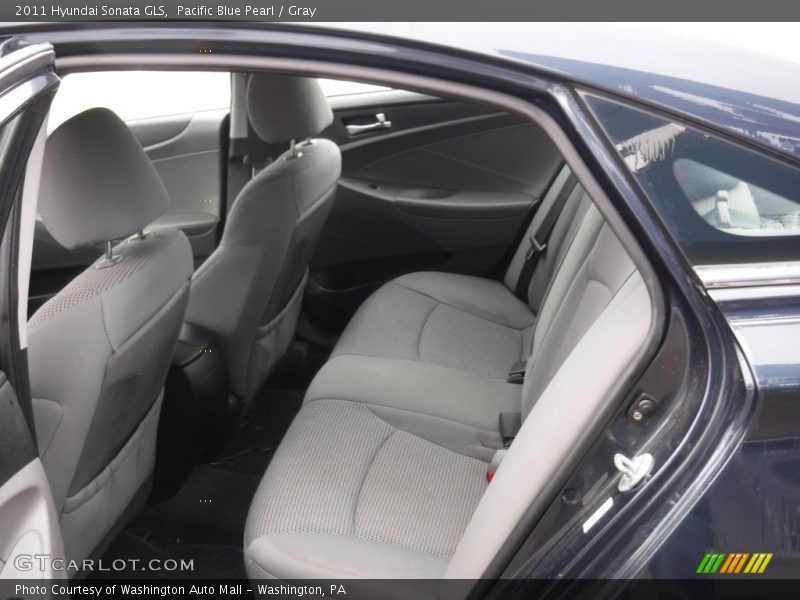 Pacific Blue Pearl / Gray 2011 Hyundai Sonata GLS