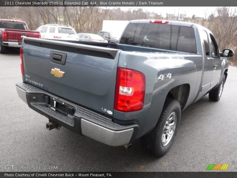 Blue Granite Metallic / Dark Titanium 2011 Chevrolet Silverado 1500 LS Extended Cab 4x4