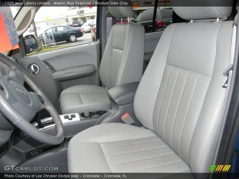Atlantic Blue Pearlcoat / Medium Slate Gray 2005 Jeep Liberty Limited