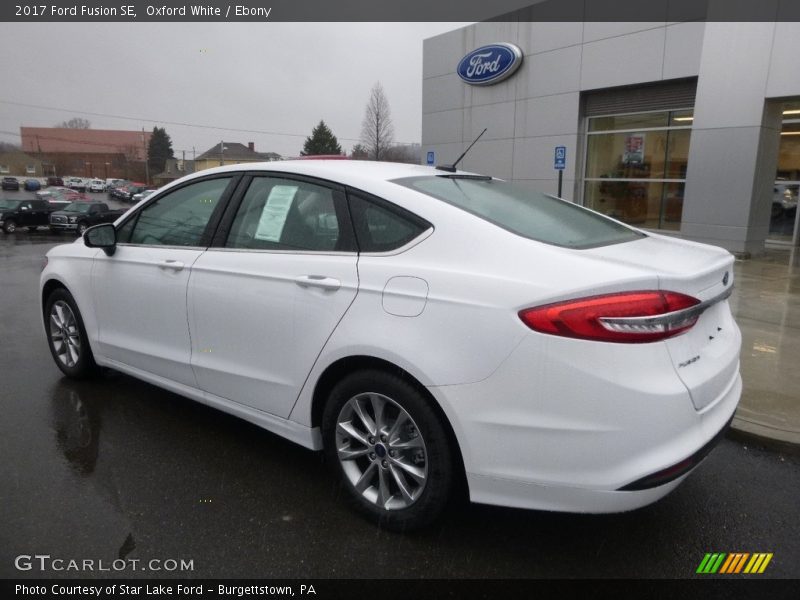 Oxford White / Ebony 2017 Ford Fusion SE