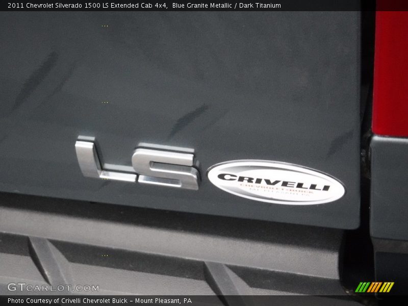 Blue Granite Metallic / Dark Titanium 2011 Chevrolet Silverado 1500 LS Extended Cab 4x4