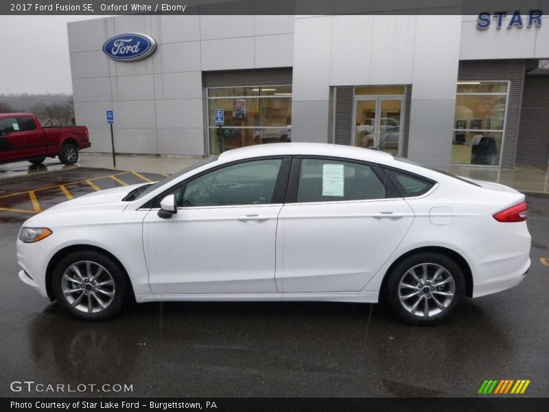 Oxford White / Ebony 2017 Ford Fusion SE