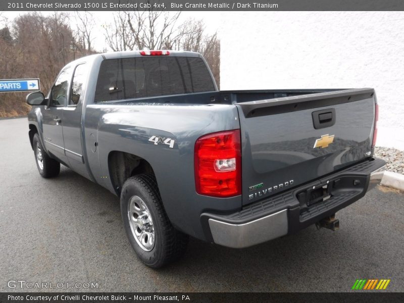 Blue Granite Metallic / Dark Titanium 2011 Chevrolet Silverado 1500 LS Extended Cab 4x4