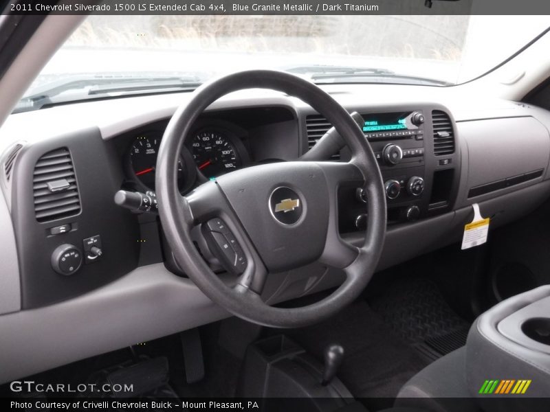 Blue Granite Metallic / Dark Titanium 2011 Chevrolet Silverado 1500 LS Extended Cab 4x4