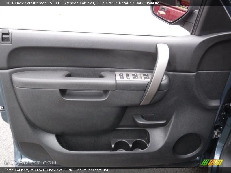 Blue Granite Metallic / Dark Titanium 2011 Chevrolet Silverado 1500 LS Extended Cab 4x4
