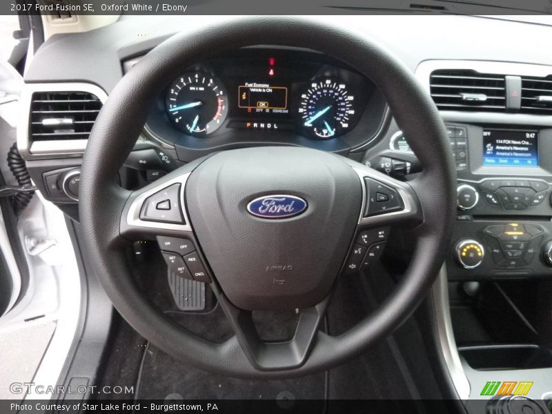 Oxford White / Ebony 2017 Ford Fusion SE