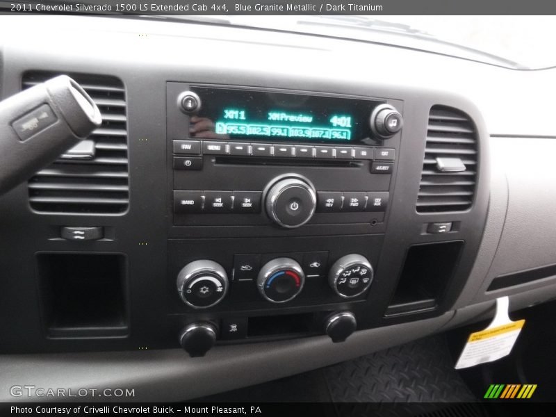 Blue Granite Metallic / Dark Titanium 2011 Chevrolet Silverado 1500 LS Extended Cab 4x4