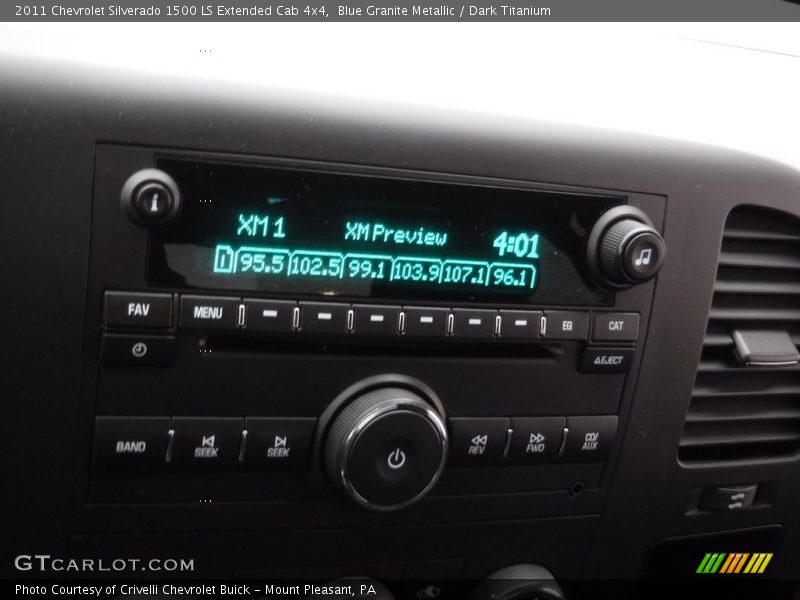 Blue Granite Metallic / Dark Titanium 2011 Chevrolet Silverado 1500 LS Extended Cab 4x4