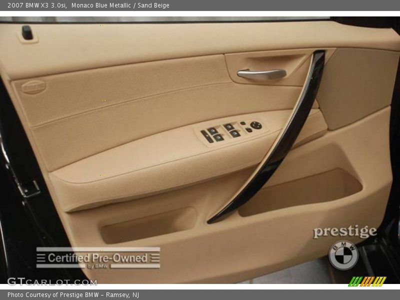 Monaco Blue Metallic / Sand Beige 2007 BMW X3 3.0si