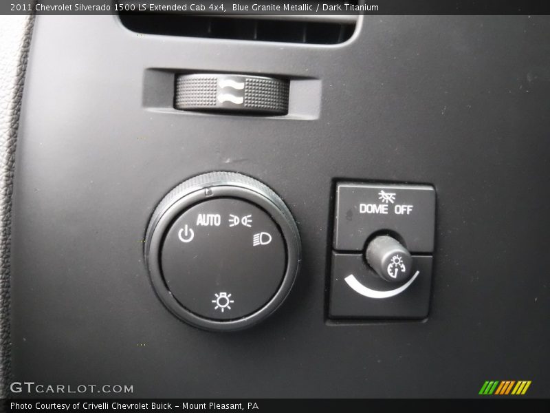 Blue Granite Metallic / Dark Titanium 2011 Chevrolet Silverado 1500 LS Extended Cab 4x4