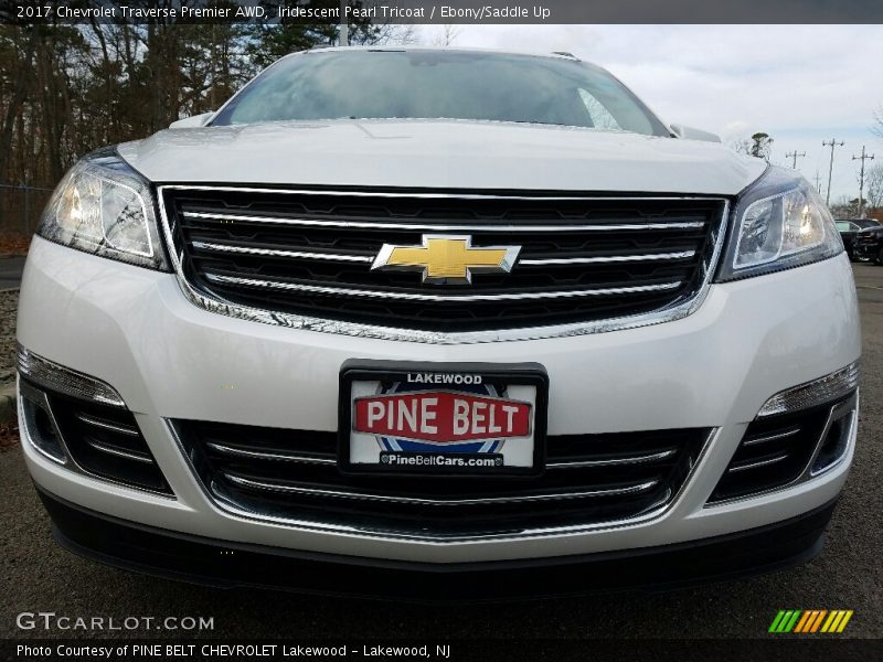 Iridescent Pearl Tricoat / Ebony/Saddle Up 2017 Chevrolet Traverse Premier AWD