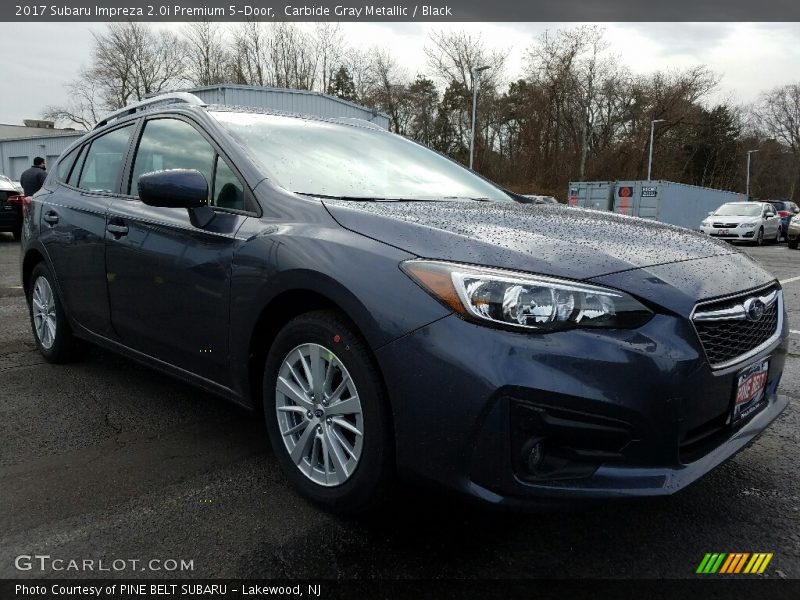 Carbide Gray Metallic / Black 2017 Subaru Impreza 2.0i Premium 5-Door
